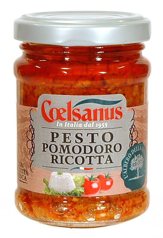 Pesto tomate et ricotta fraîche